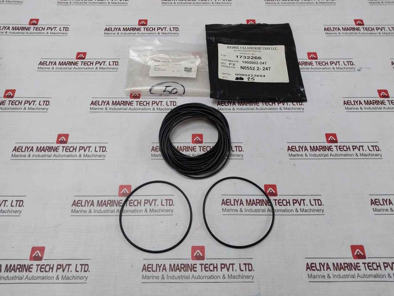 Lot Of 5X Parker N0552 2-247 O-ring Gen-II Mux Rev F2