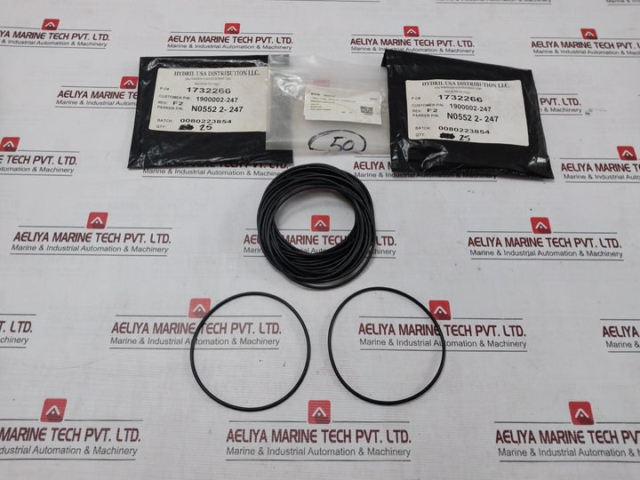 Lot of 5X Parker N0552 2-247 O-Ring GEN-II MUX REV F2