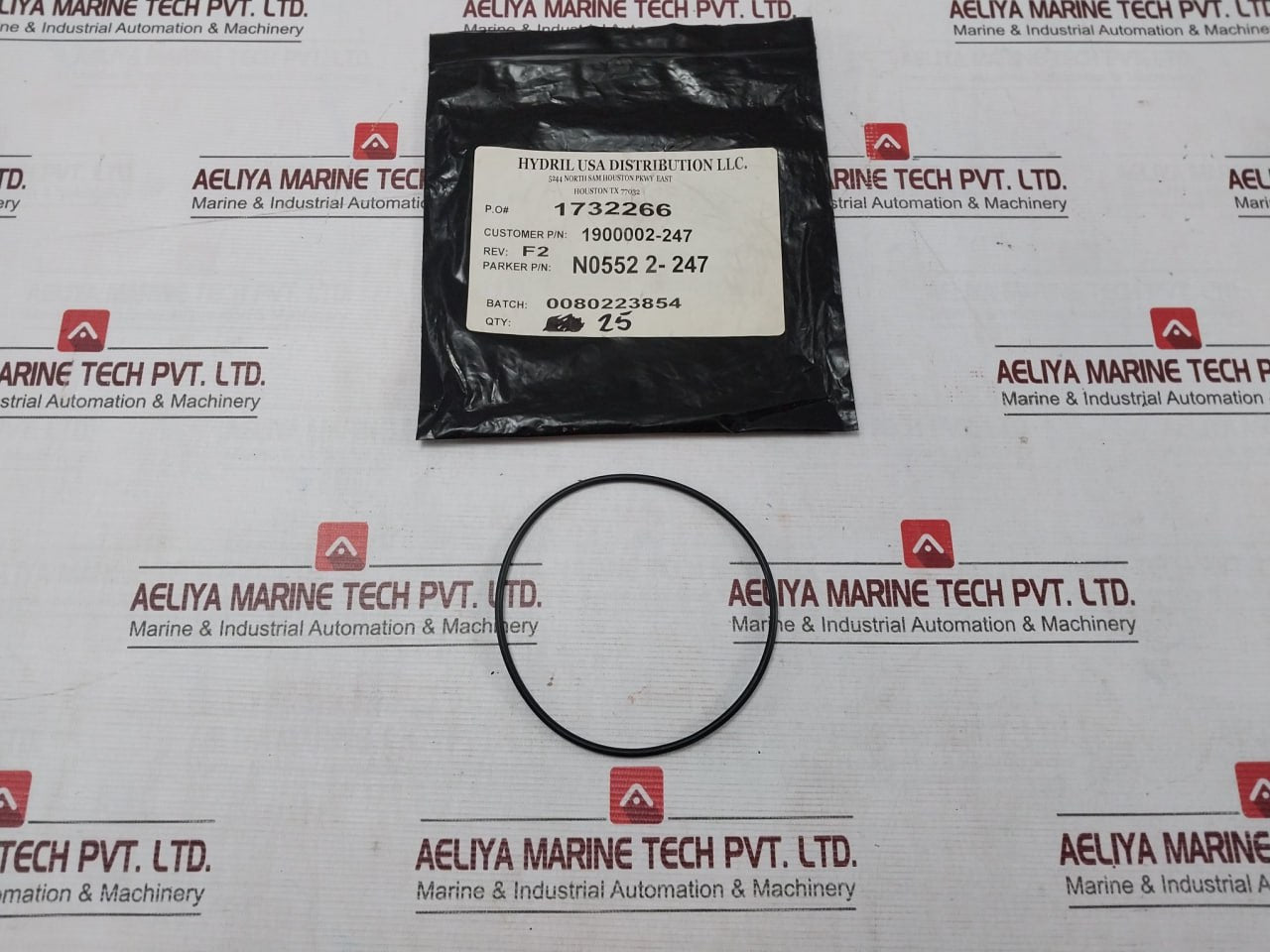 Lot of 5X Parker N0552 2-247 O-Ring GEN-II MUX REV F2