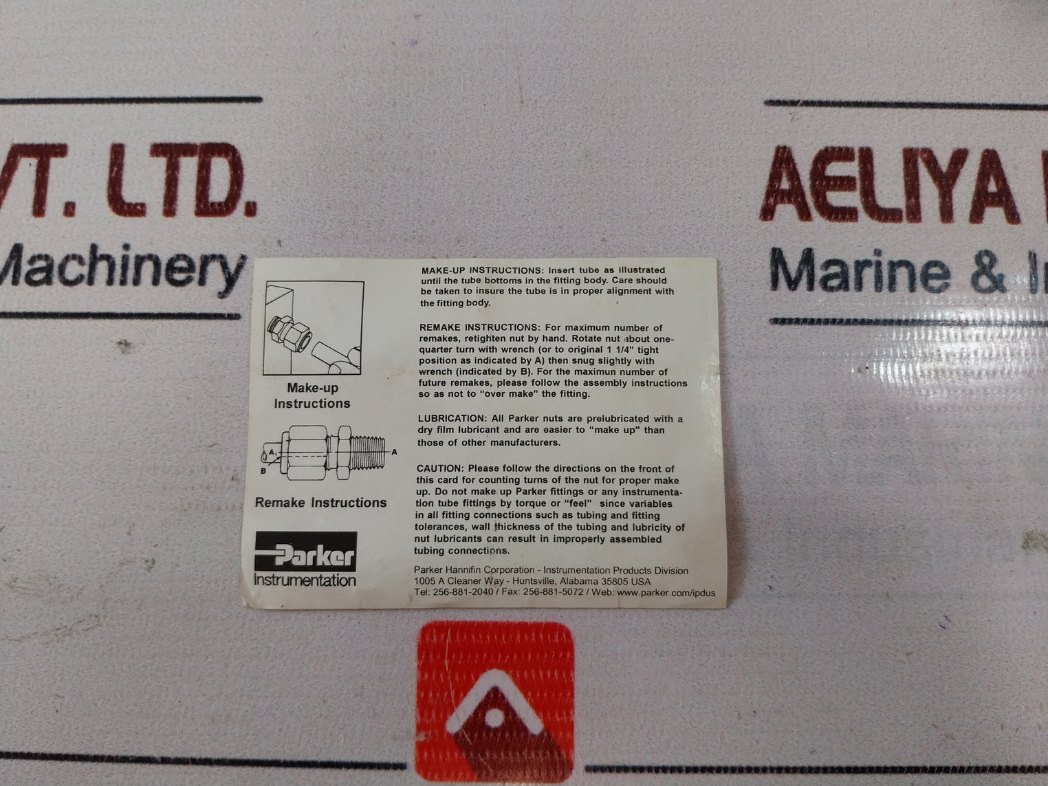 Parker P316 Tube Fitting