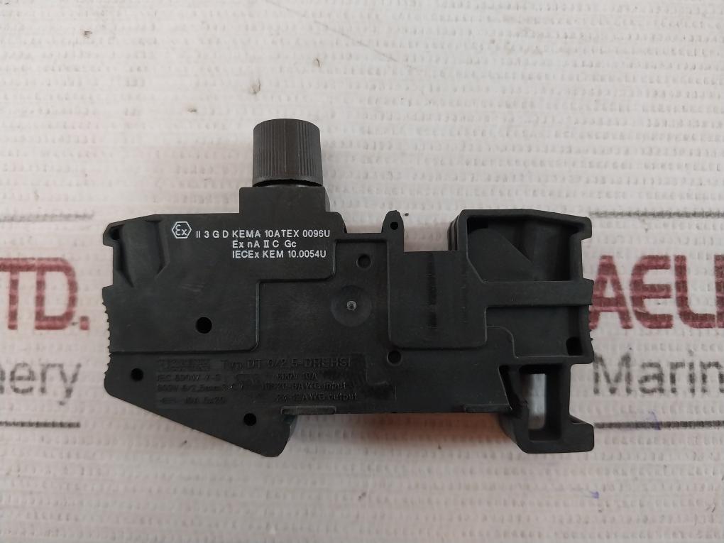 Lot Of 5X Phoenix Contact Dt 6/2,5-drehsi Fuse Modular Terminal Block 600V 10A