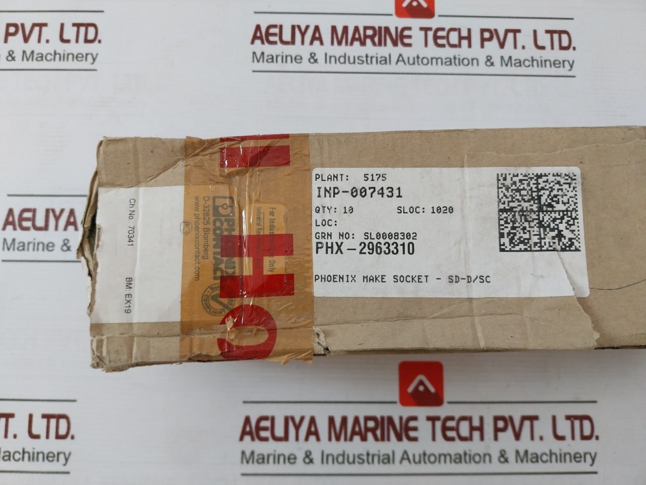 Lot Of 5X Phoenix Contact Sd-d/Sc Make Socket 16A 250V Phx-2963310 Ex19