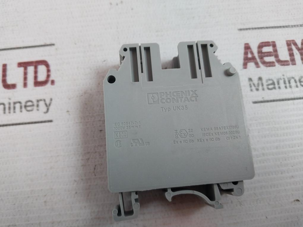 Lot Of 5X Phoenix Contact Uk35 Feed-through Terminal Block 1000V 35Mm2 Cl I Zn 1