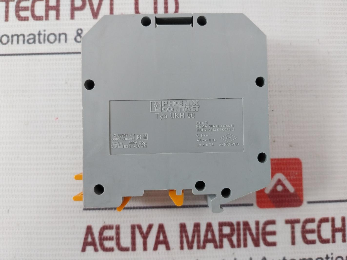 Lot of 5X PHOENIX CONTACT UKH 50 High Current Terminal Block 1000V 50MM2