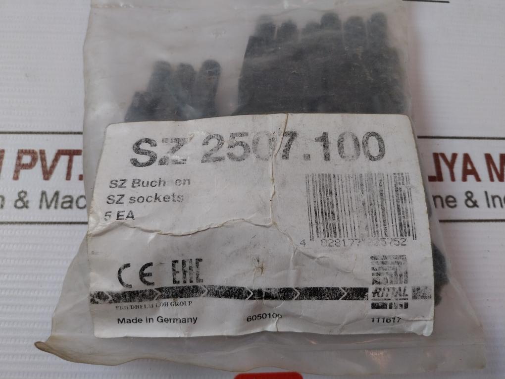 Lot Of 5X Rittal Sz 2507.100 Wiring Socket For Power Supply 20A 2,5 6050100