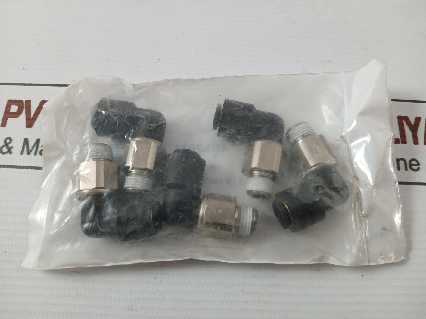 Lot of 5X RS 460-7633 Pneumatic Push to Connect Air Fitting 1/8