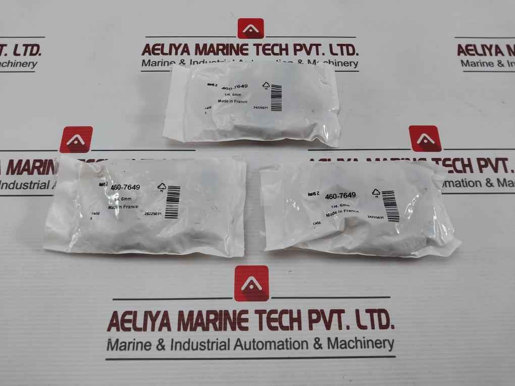 Lot Of 5X Rs 460-7649 Legris Pneumatic Fitting 6Mm X 1/4