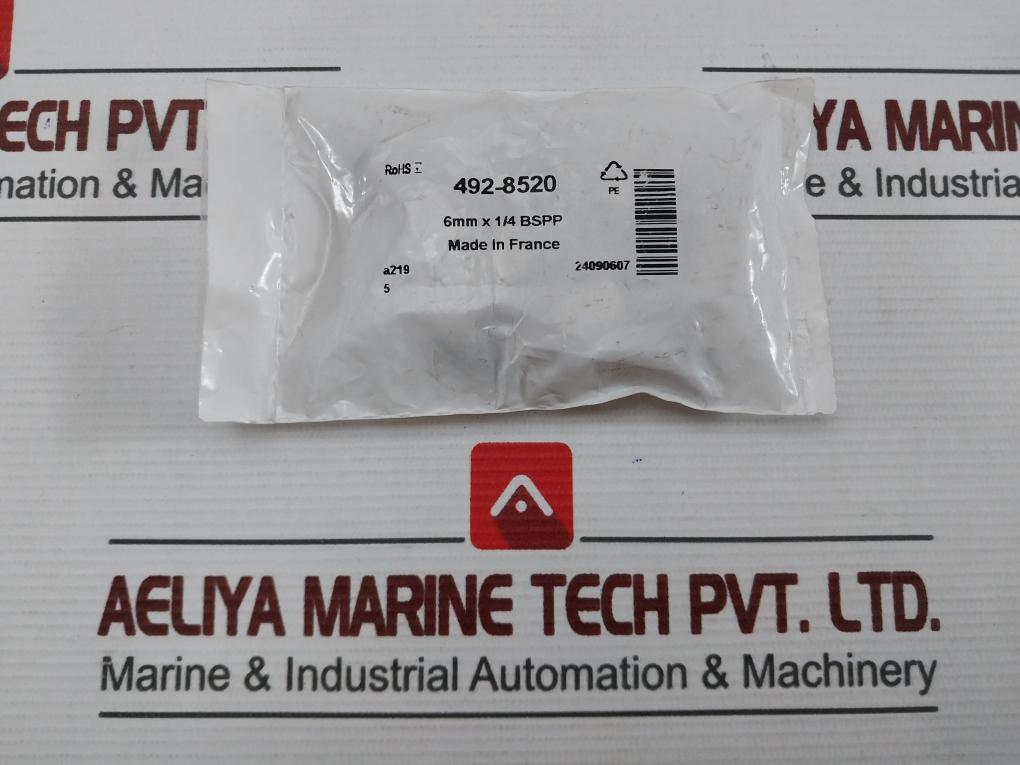 Lot Of 5X Rs 492-8520 Legris Pneumatic Fitting 6Mm X 1/4 Bspp