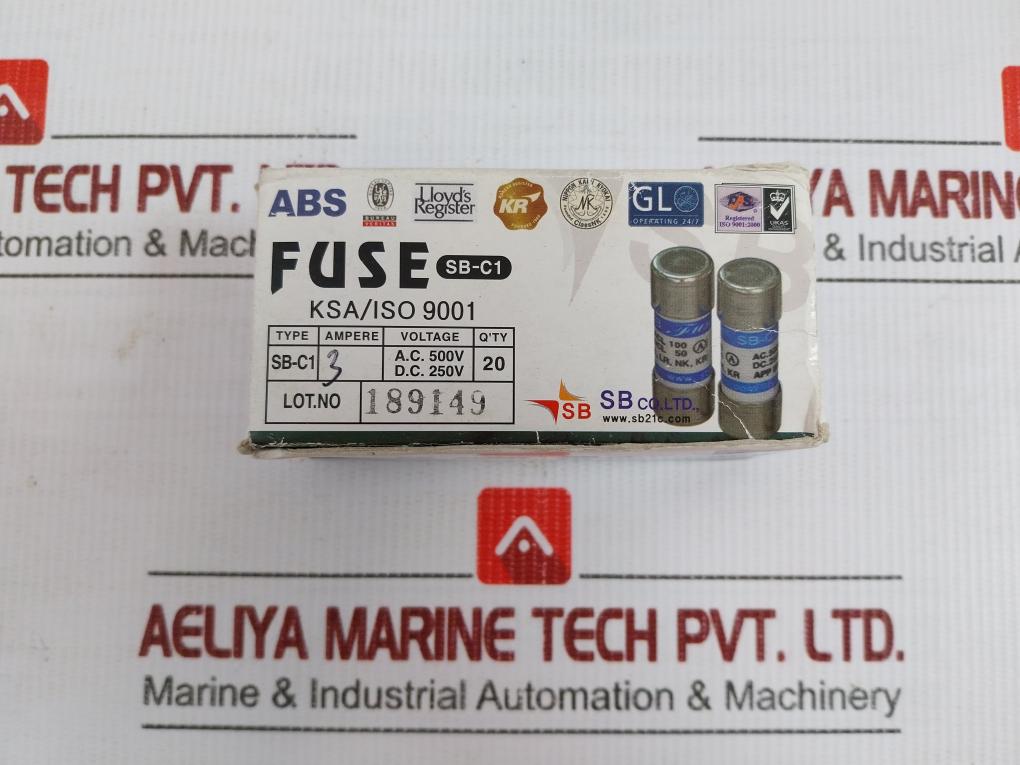 Lot Of 5X Sb-c1 Fuse Sb 500V 3A