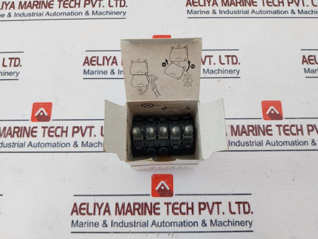 Lot of 5X Schneider ZBV-B3 Light Block Harmony Green Integral Led Rear Mount