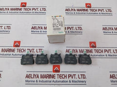 Lot of 5X Schneider ZBV-B3 Light Block Harmony Green Integral Led Rear Mount