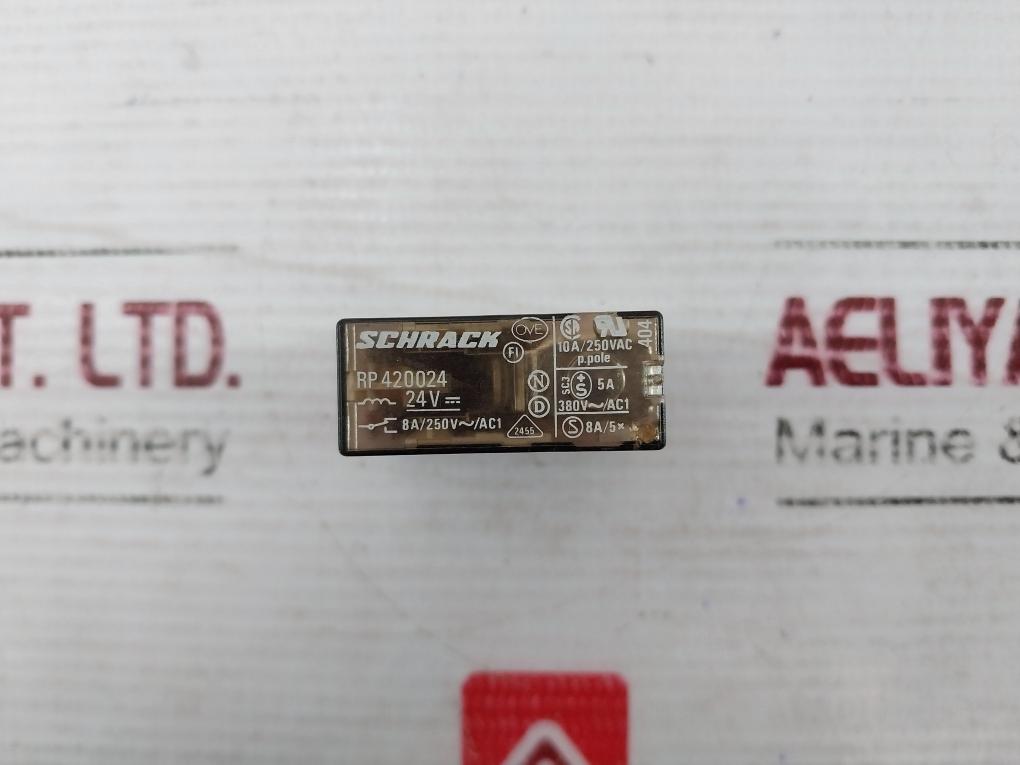 Lot Of 5X Schrack Rp 420024 Power Relay 24V 10A/250Vac