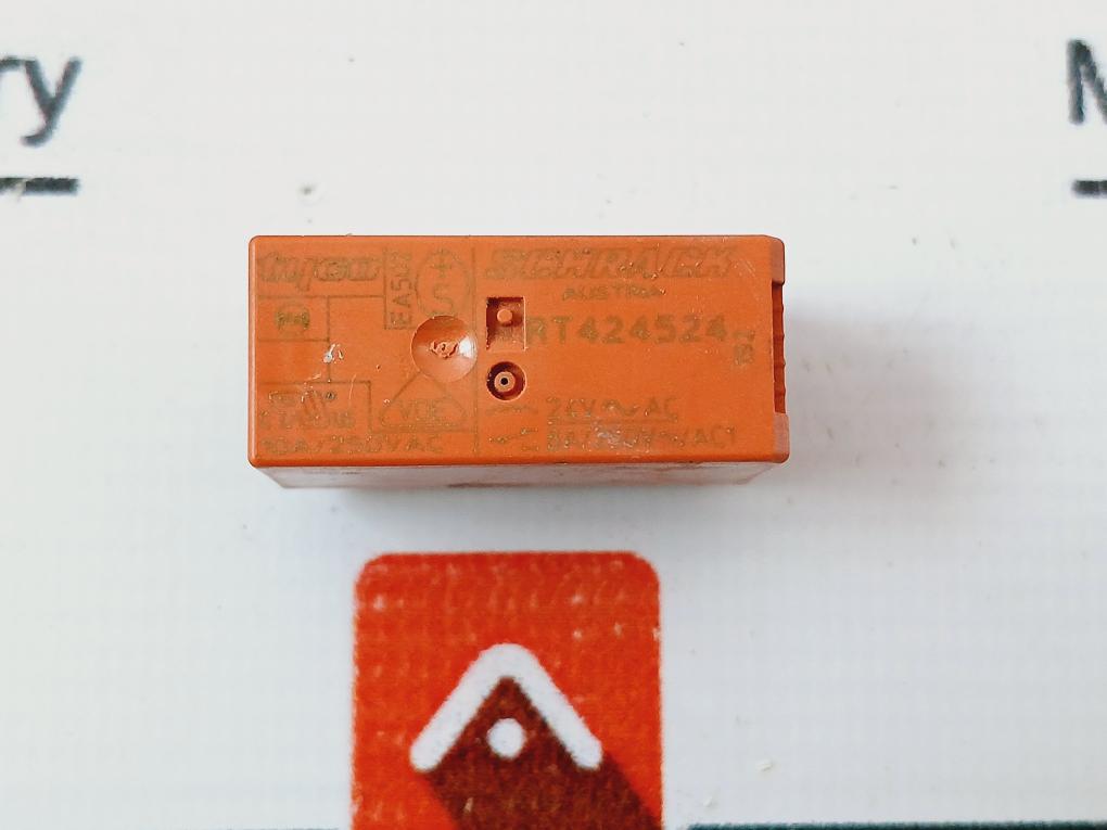Lot of 5X Schrack RT424524 Relay With Base ES 50 10-12A 300Va