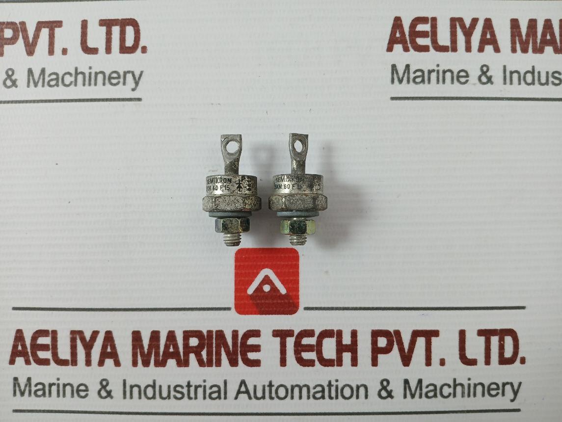 Lot Of 5X Semikron Skn 60 F 15 Rectifier Stud Diode