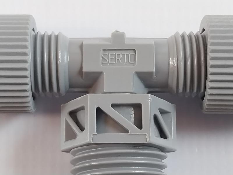 Lot Of 5X Serto 6-1/4-6 Male Adaptor Tee Union 762.20.12.009 16997