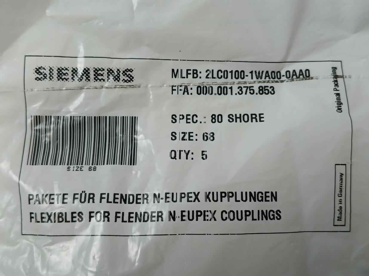 Lot Of 5X Siemens 2Lc0100-1Wa00-0Aa0 Flender N-eupex Coupling