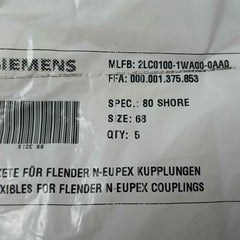 Lot Of 5X Siemens 2Lc0100-1Wa00-0Aa0 Flender N-eupex Coupling