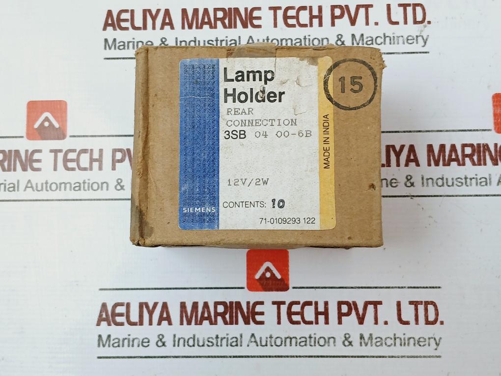 Lot Of 5X Siemens 3Sb04 00-6B Lamp Holder 12V Max 2W