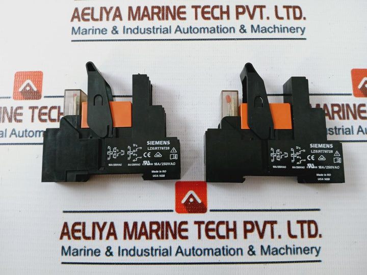 Lot of 5X Siemens LZS:RT4B4S15 interface W/ RT424024 Power Relay LZS:RT78726