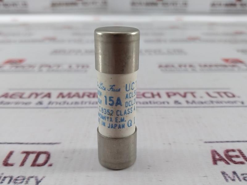 Lot Of 5X Utsunomiya 15A Cello-lite Fuse Ac 500V Dc 250V Class A