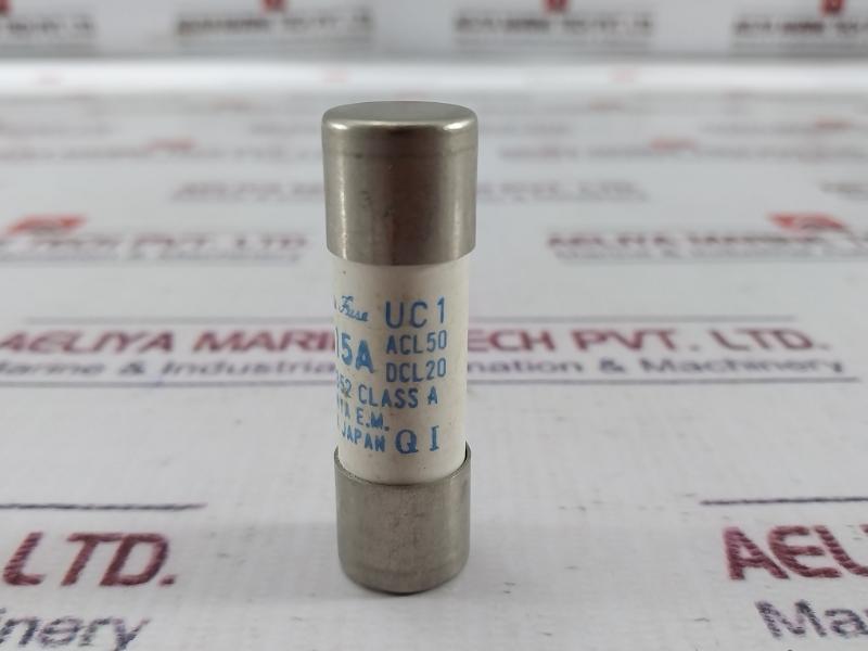 Lot Of 5X Utsunomiya 15A Cello-lite Fuse Ac 500V Dc 250V Class A