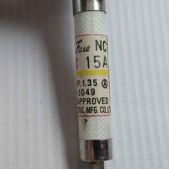 Lot Of 5X Utsunomiya Electric Nc1 Cartridge Fuse 15A Ac-500V/Dc-250V