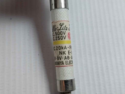 Lot Of 5X Utsunomiya Electric Nc1 Cartridge Fuse 15A Ac-500V/Dc-250V
