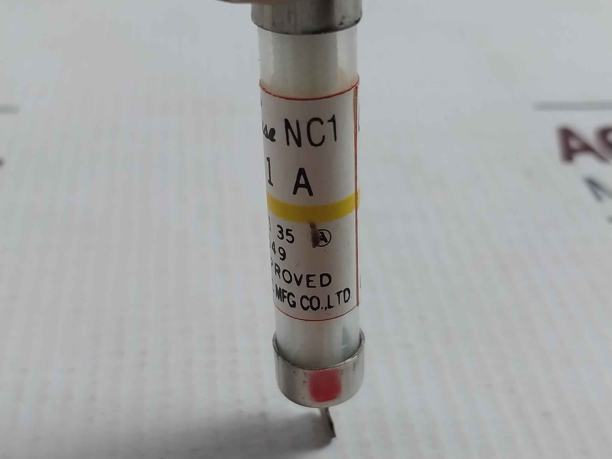 Lot Of 5X Utsunomiya Electric Nc1 Cello-lite Fuse Ac 500V Dc 250V 1A