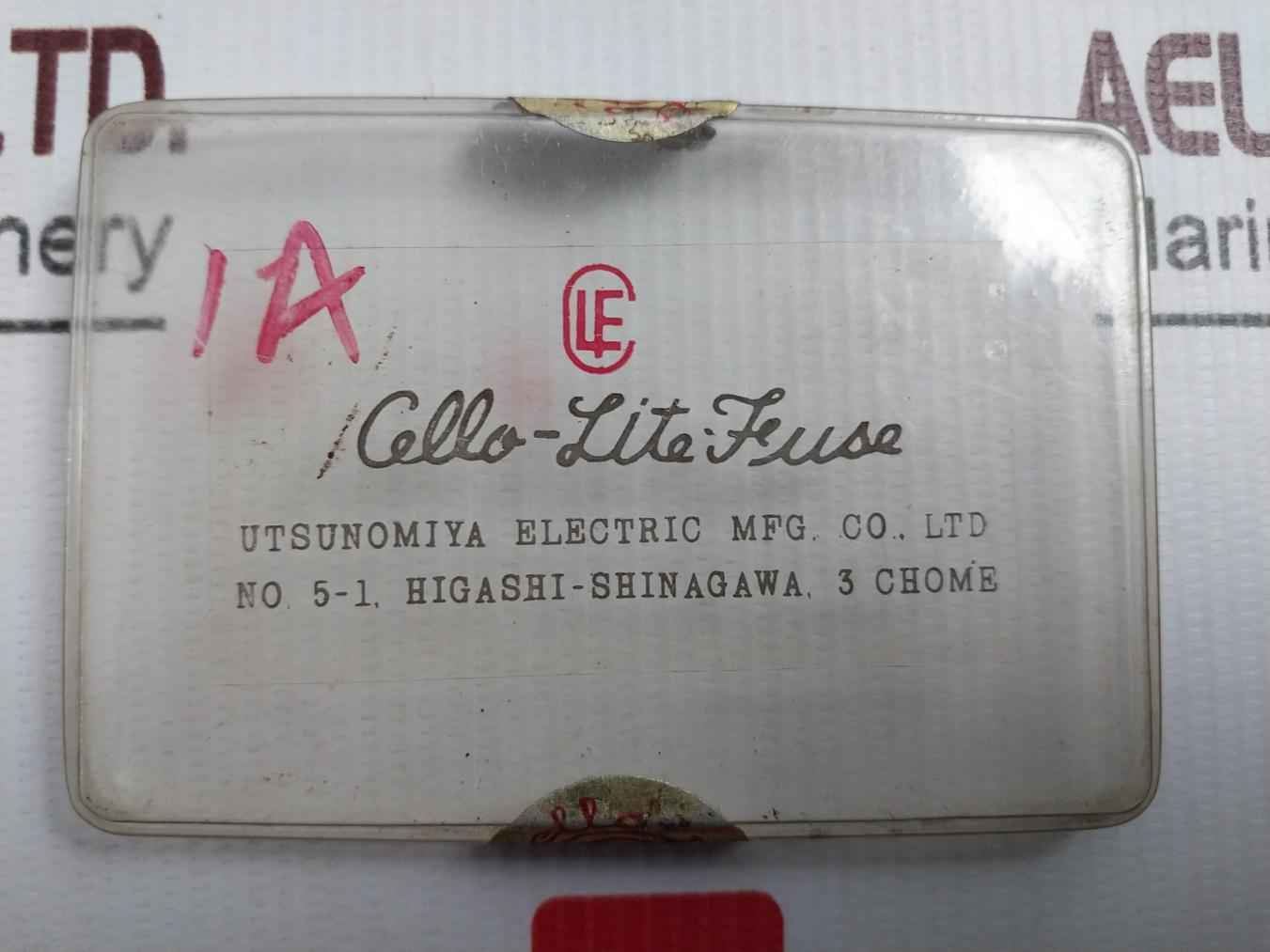 Lot Of 5X Utsunomiya Electric Nc1 Cello-lite Fuse Ac 500V Dc 250V 1A