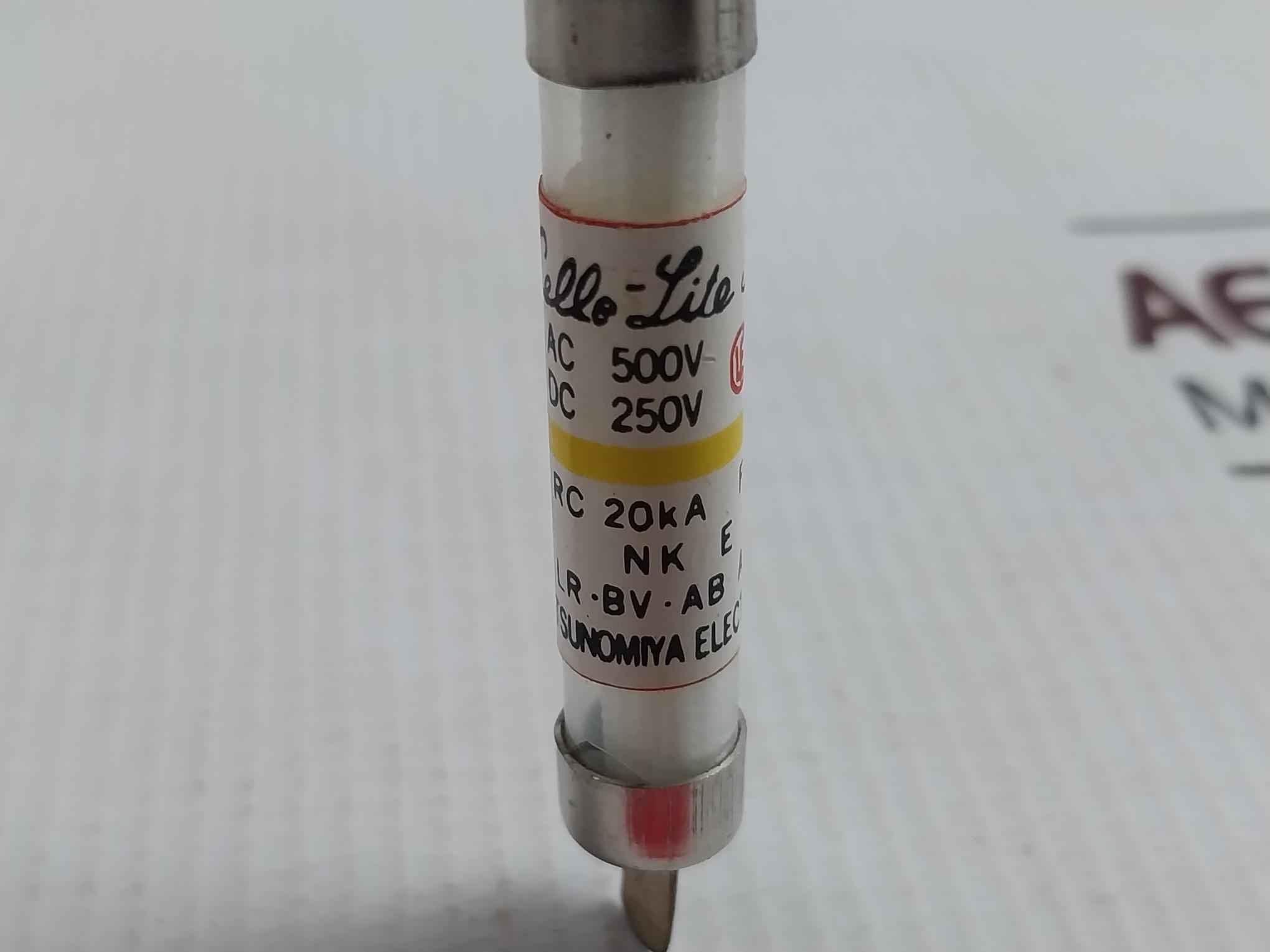 Lot Of 5X Utsunomiya Electric Nc1 Cello-lite Fuse Ac 500V Dc 250V 1A