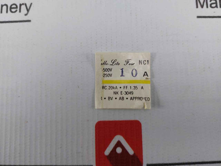 Lot Of 5X Utsunomiya Electric Nc1 Fuse Ac-500V Dc-250V 10A