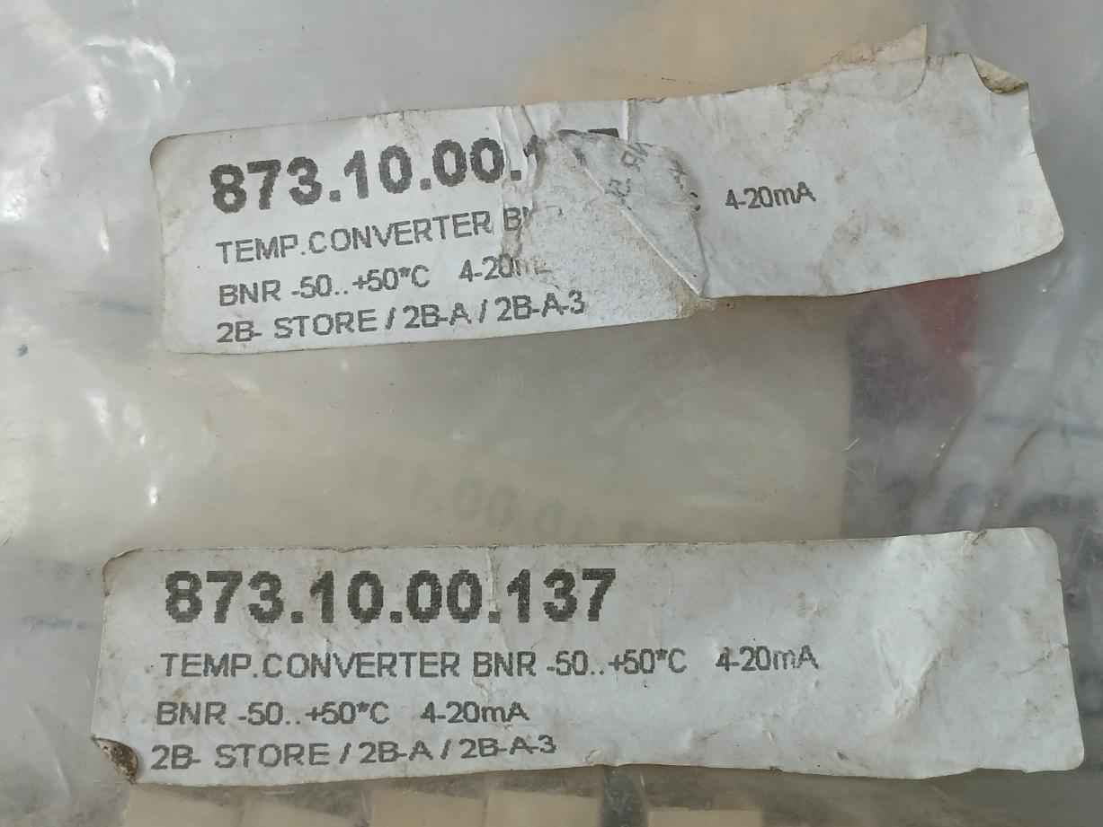 Lot Of 5X Valmet Automation Bnr -50-50°C Temperature Converter 4-20Ma Grl04341000