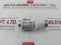 Lot of 5X WEBER 25A Ceramic Fuse 500V GL/GG