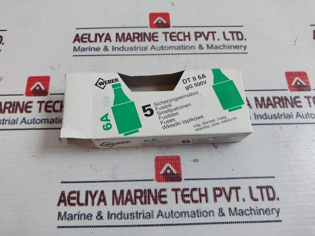Lot of 5X Weber GL/GG Fuse 6a 500v