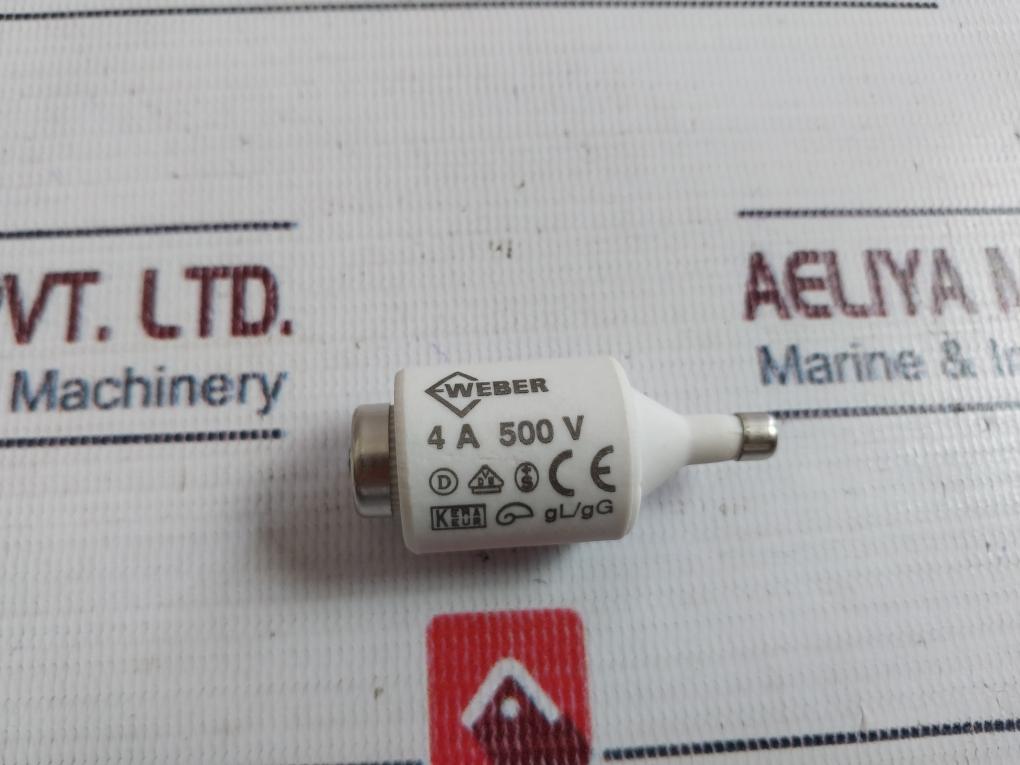 Lot of 5X Weber GL/GG Fuses 4a 500v