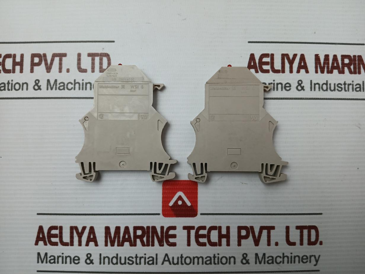 Lot Of 5X Weidmuller 250V~6.3A Fuse Terminal Block Wsi 6&nbsp;