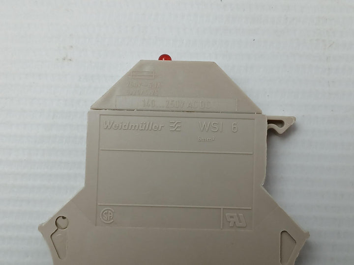 Lot Of 5X Weidmuller 250V~6.3A Fuse Terminal Block Wsi 6&nbsp;