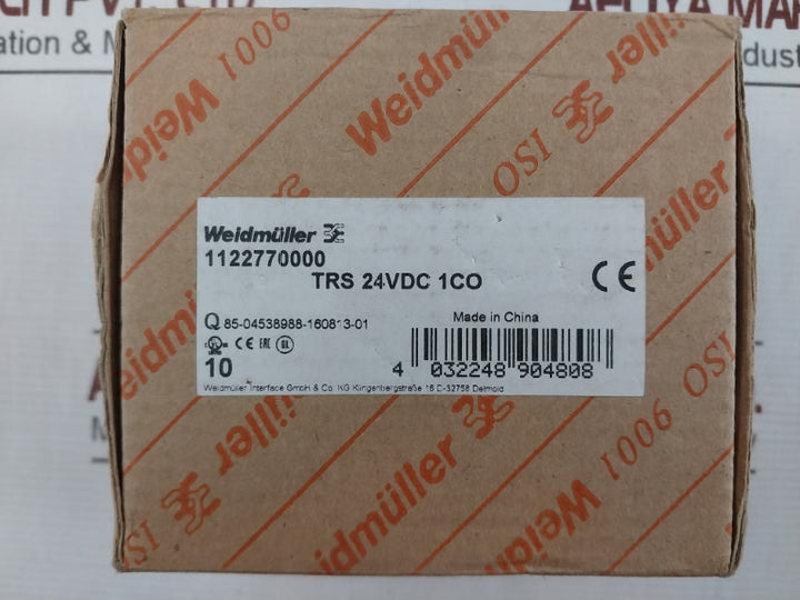 Lot of 5X WEIDMULLER TRS 24VDC 1CO Solid State Relay 6A/250V/AC1 60C 24V