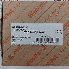 Lot of 5X WEIDMULLER TRS 24VDC 1CO Solid State Relay 6A/250V/AC1 60C 24V
