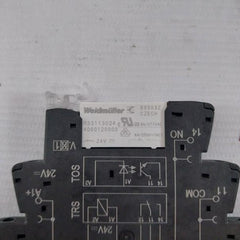Lot of 5X WEIDMULLER TRS 24VDC 1CO Solid State Relay 6A/250V/AC1 60C 24V