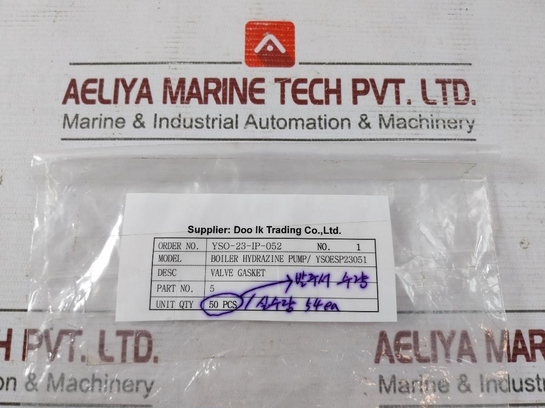 Lot Of 5X Ysoesp23051 Valve Gasket O-ring Yso-23-ip-052