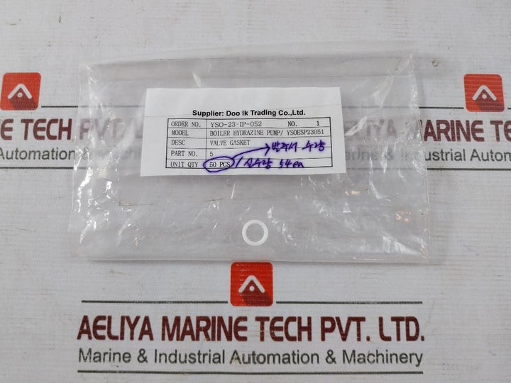 Lot of 5X YSOESP23051 VALVE GASKET O-Ring YSO-23-IP-052