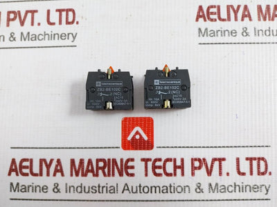 Lot Of 5X Zb2-be102C Contact Block 600V/10A Telemecanique