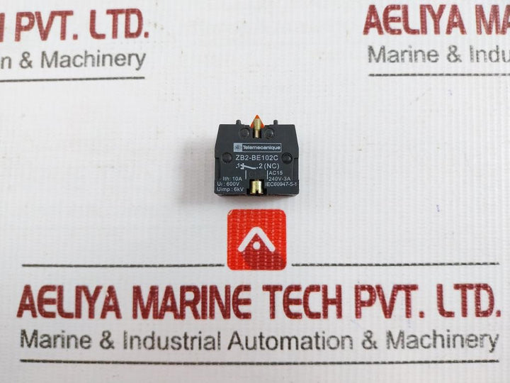 Lot Of 5X Zb2-be102C Contact Block 600V/10A Telemecanique