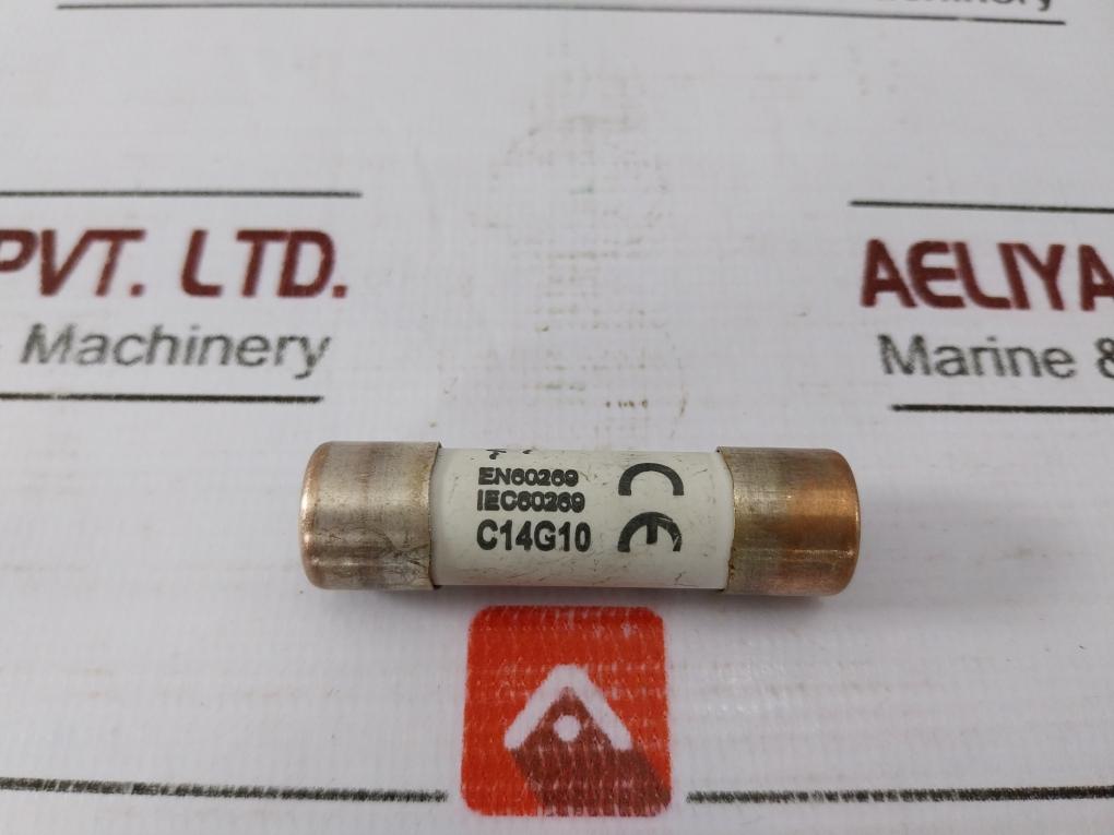 Lot of 5X Bussmann C14G10 Cylindrical Fuse 10A, 14X51 MM