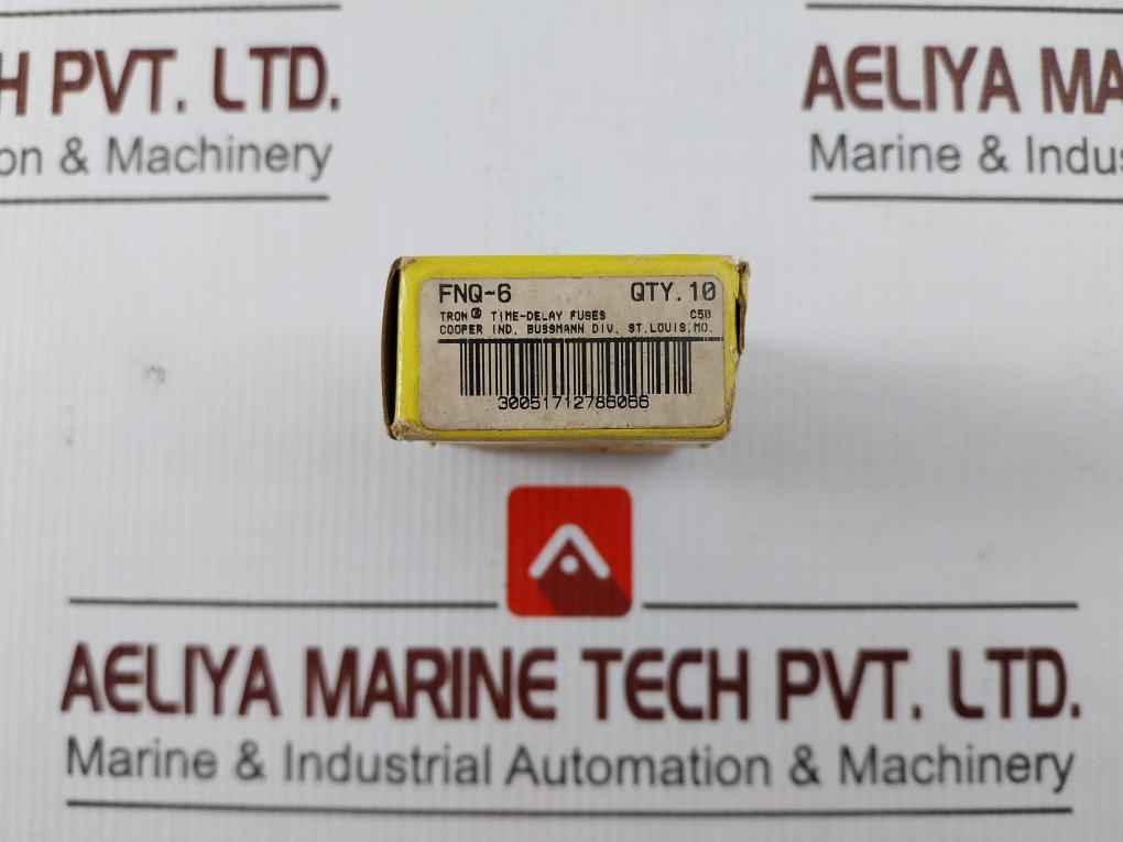 Lot Of 5x Bussmann Fnq-6 Time-delay Fuse 500 Volt 6amp 30051712786066