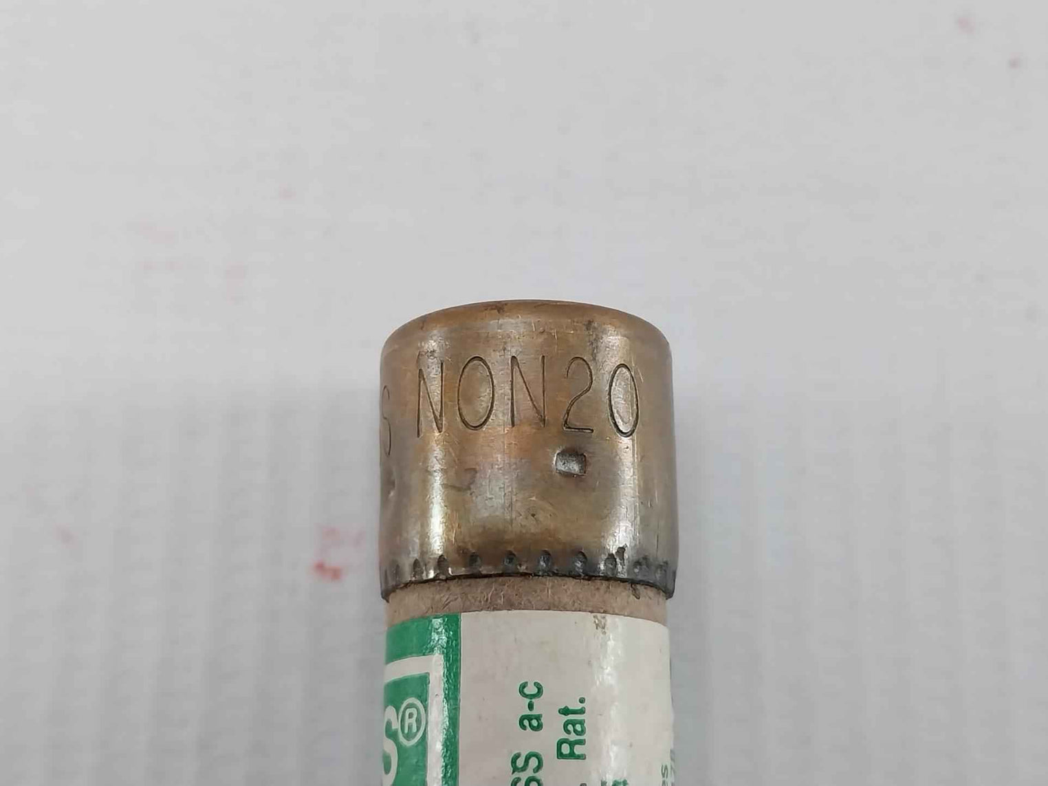 Lot Of 5x Bussmann Non-20 One-time Fuse Dk94-14 250 Volts 50,000 Amp.