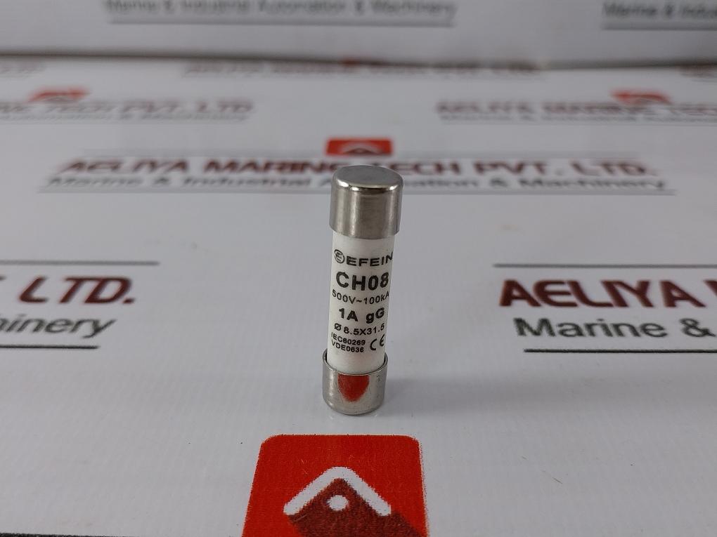 Lot Of 5x Efein Ch08 Fuse 1a, Ø8.5x31.5 Mm, 500v~100ka