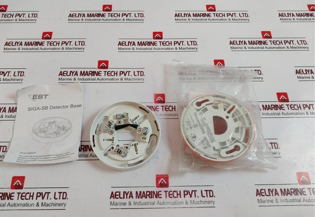 Lot Of 5x Est Siga-sb Smoke Detector Mounting Base 387019p-en