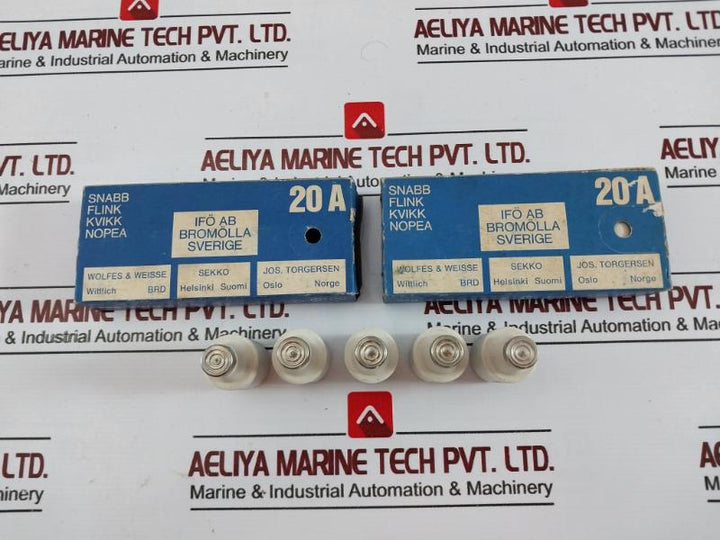 Lot of 5X IFO 20/500 Electric Fuse 20A 500V